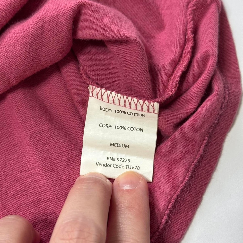 Fox Racing Y2K V-Neck Cotton Graphic Top Burgundy Red Womens Medium Motocross - Picture 4 of 6
